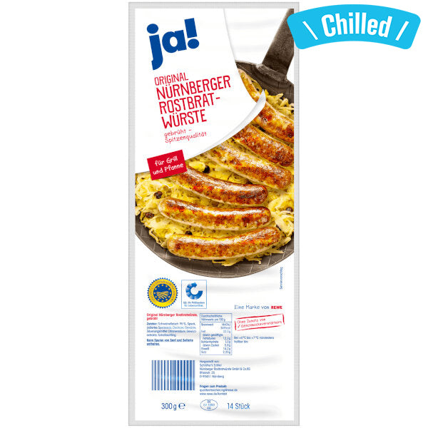 Nuremberg Bratwurst No Preservatives - 300g (Chilled 0-4℃) (Best Before Date: 04/09/2026)