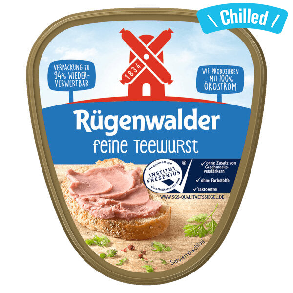 Teewurst Smoked Sausage Spread Fine - 125g (Chilled 0-4℃) (Parallel Import)