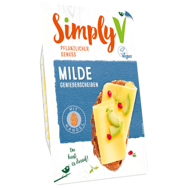 Cheese Alternative Vegan Gourmet Slices Mild - 150g (Chilled 0-4℃) (Parallel Import)
