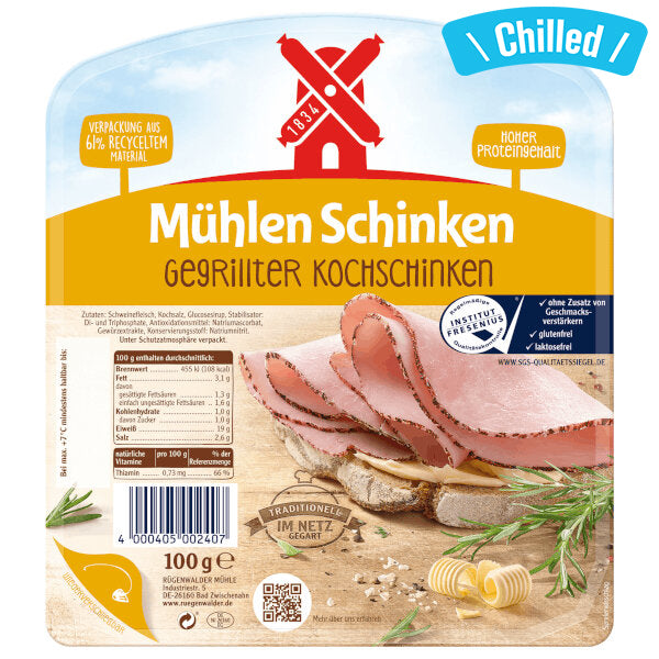 Grilled Cooked Ham - 100g (Chilled 0-4℃) (Parallel Import)