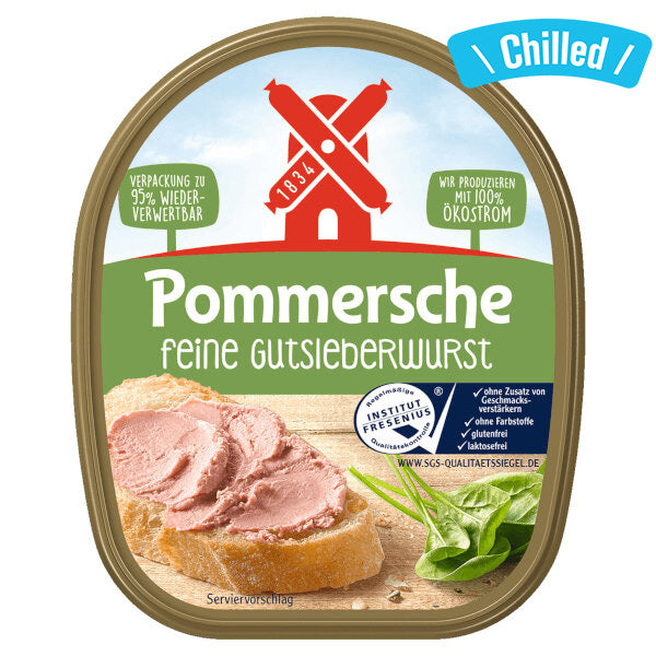 "Pommersche" Liver Sausage Spread Fine - 125g (Chilled 0-4℃) (Parallel Import)