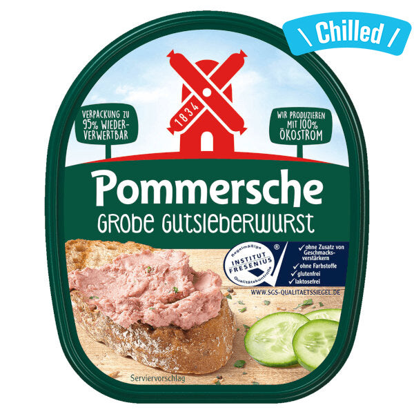"Pommersche" Liver Sausage Spread Coarse - 125g (Chilled 0-4℃) (Parallel Import)