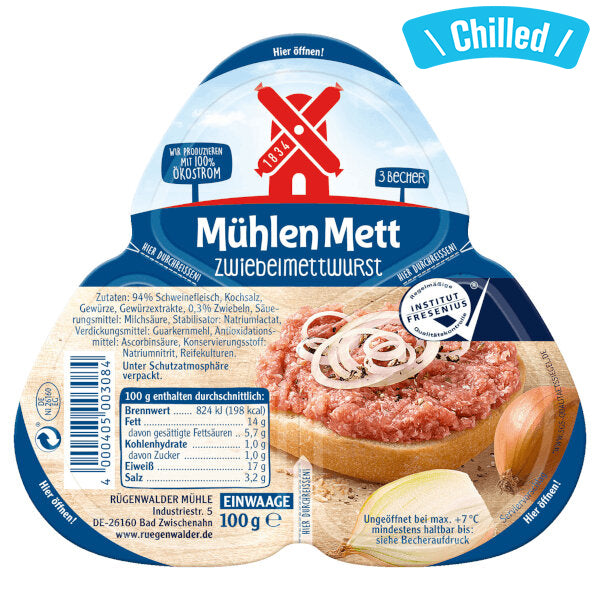 "Zwiebelmett" Onion Pork Meat Spread - 100g (Chilled 0-4℃) (Parallel Import)