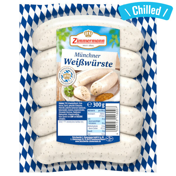 Munich Weisswurst - 300g (Chilled 0-4℃) (Parallel Import) (Best Before Date: 08/09/2026)