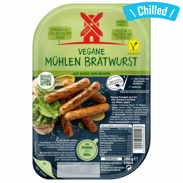 Vegan Bratwurst - 180g (Chilled 0-4℃) (Parallel Import)