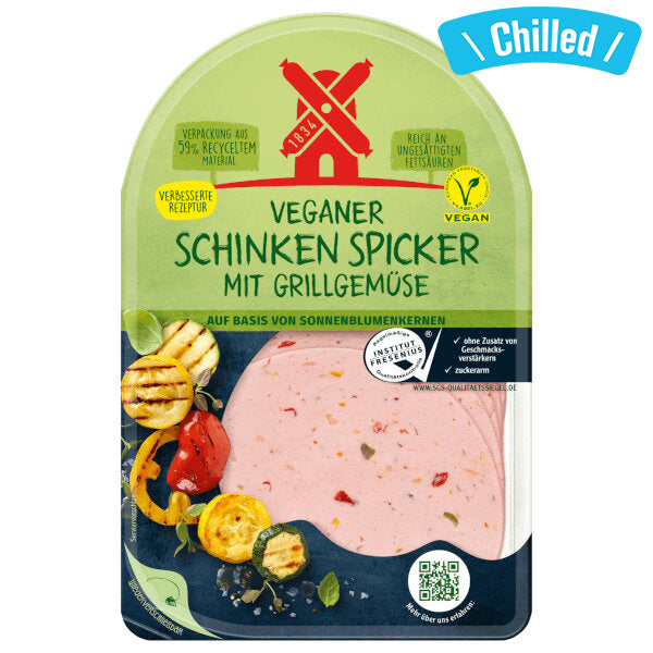 Rügenwalder Mühle Vegan Ham Sausage With Grilled Vegetables 80G