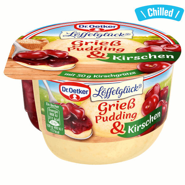 Semolina Pudding with Cherry - 180g (Chilled 0-4℃) (Parallel Import)
