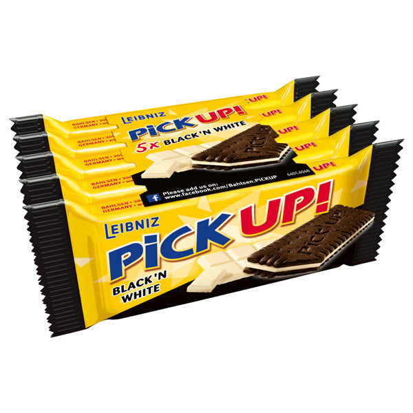 Pick Up! Chocolate Black & White Cookie Sandwiches - 5x28g (Parallel Import)