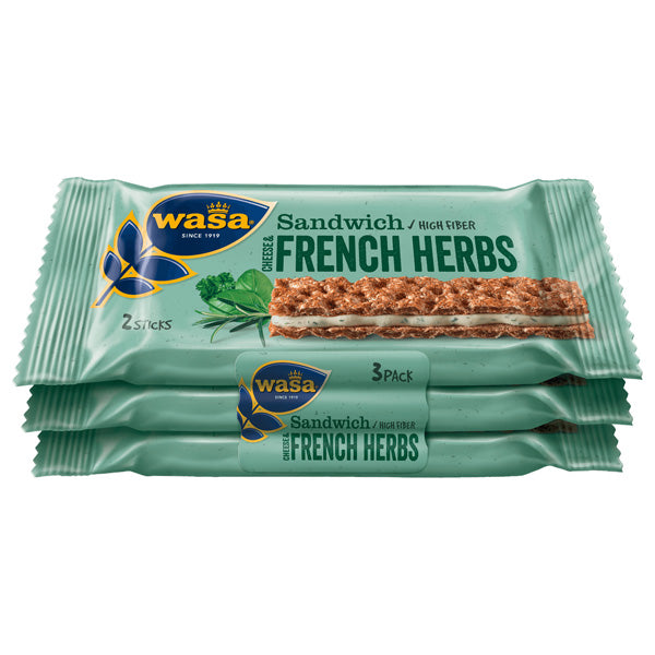 Cheese &amp; French Herbs Sandwich Crackers - 3x30g (Parallel Import)