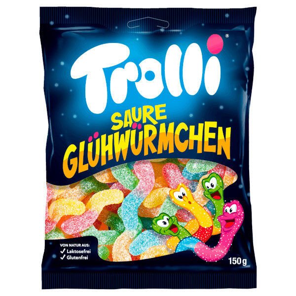Trolli Halloween Special Sour Worm Gummy Candy 150G