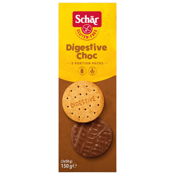Schär Gluten-Free Milk Chocolate Digistive Biscuits 150G
