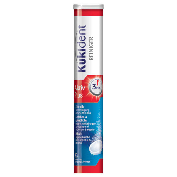 Denture Active Plus Cleanser - 33 Pieces (Parallel Import)