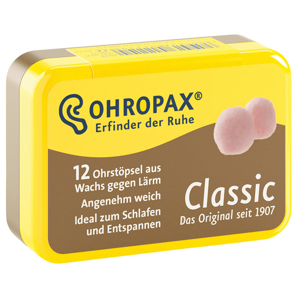 Classic Wax Earplugs - 6 pairs (Parallel Import)