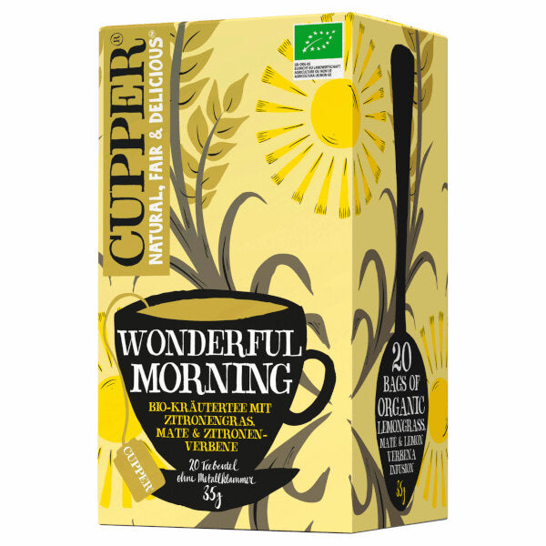 Organic Lemongrass Mate Tea "Wonderful Morning" (20 Tea Bags) - 35g (Parallel Import)