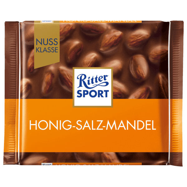 Milk Chocolate Bar with Salted Honey Almond - 100g (Parallel Import)