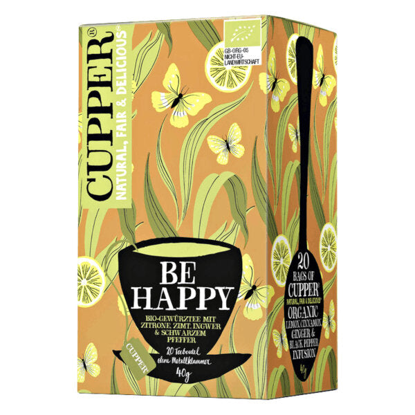 Cupper Organic Ginger Lemon Tea "Be Happy" 40G