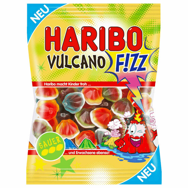 Volcano Fruit Gummies with Sour Fruity Filling - 175g (Parallel Import)