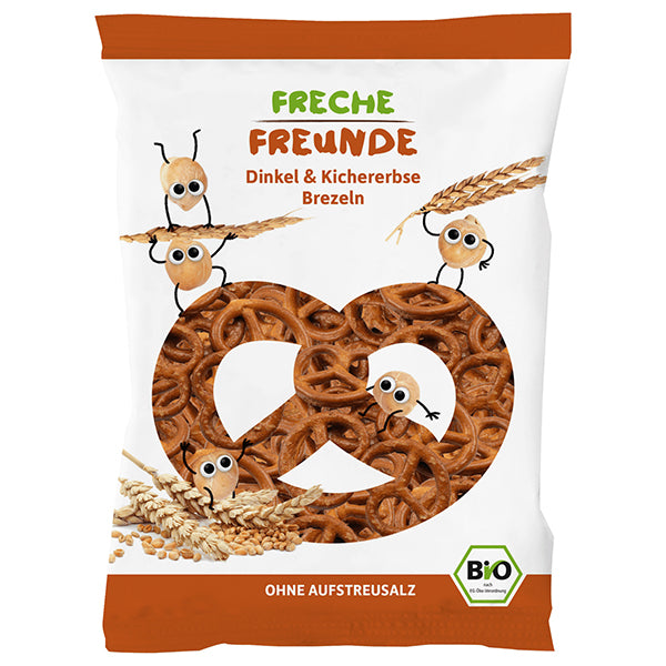 Freche Freunde Organic Spelt & Chickpea Pretzel Snacks For Kids 75G