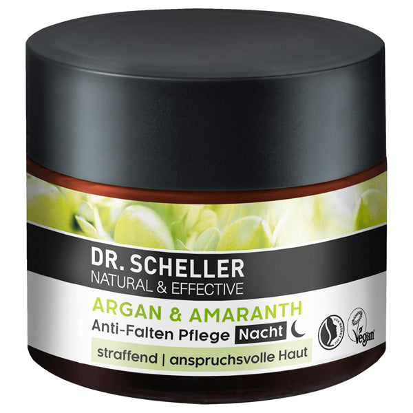 Natural Vegan Anti-Wrinkle Night Cream (Argan Oil & Amaranth) - 50ml (Parallel Import)