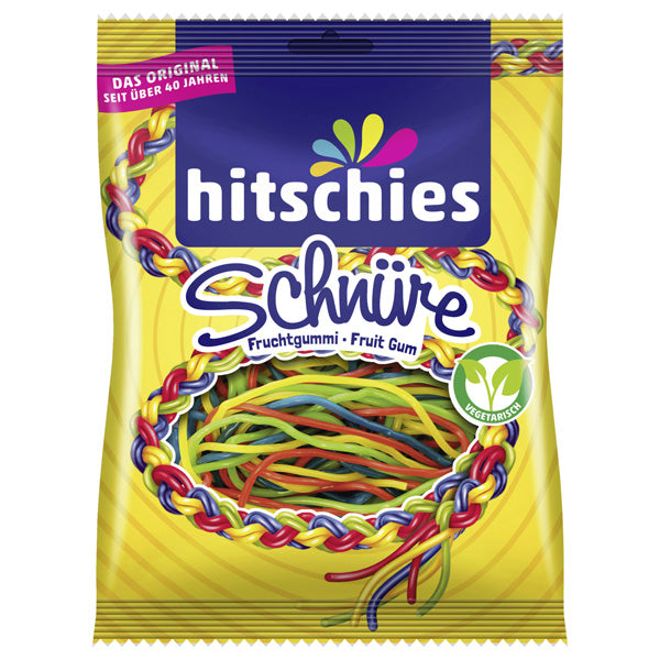 Hitschies 4 Colours Fruit Cords Long Gummies 125G