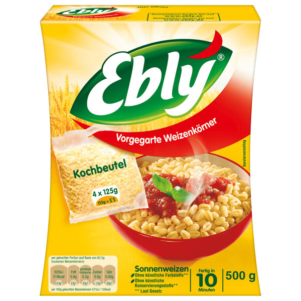 Ebly Pre-Cooked Wheat Grains 4X125G
