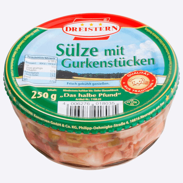 "GurkenSuelze" Pork Jelly with gherkin - 400g (Parallel Import)
