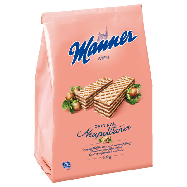 Manner Neapolitan Hazelnut Wafers 400G