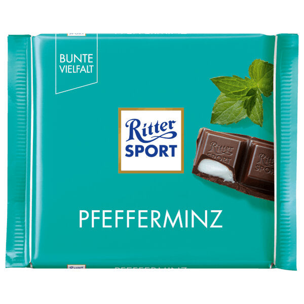 Dark Chocolate Bar with Peppermint Filling - 100g (Parallel Import)