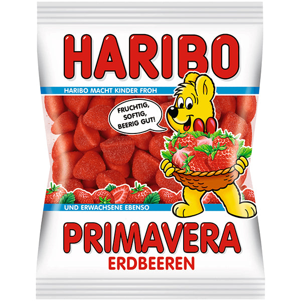 Haribo Primavera Strawberries Gummies - 200g (Parallel Import)