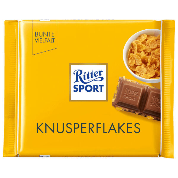 Milk Chocolate Bar with Corn Flakes - 100g (Parallel Import)