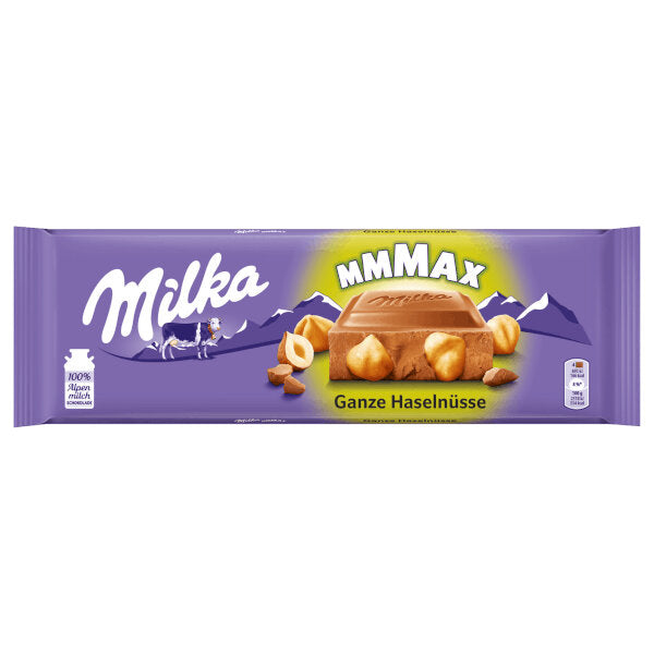 MMMax Giant Milk Chocolate Bar with Whole Hazelnuts - 270g (Parallel Import)