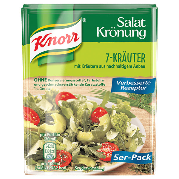 Herb Mix for Salad Dressing - Contains 7 Herbs - 5 packs x 8g (Parallel Import)