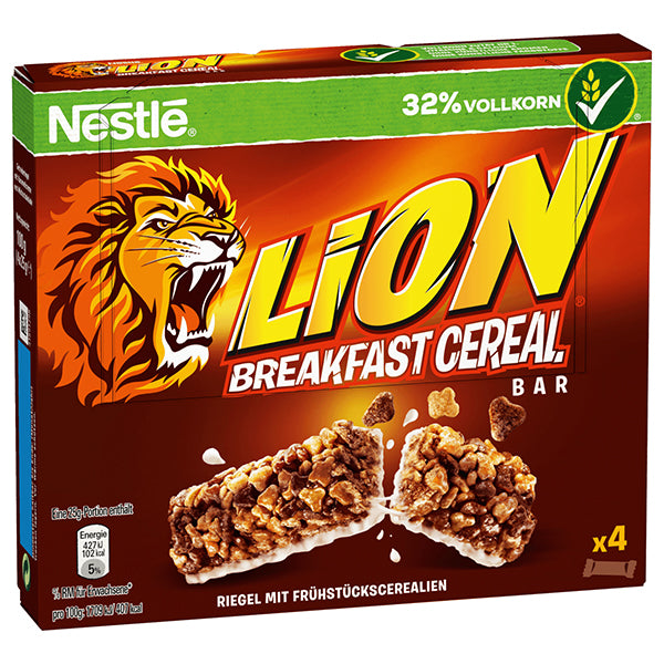 Lion Cereal Breakfast Bars 4x25g (Parallel Import)