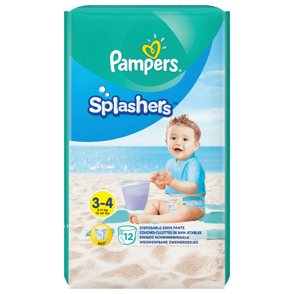 Splashers Disposable Swim Pants Size S - 12 pieces (Parallel Import)