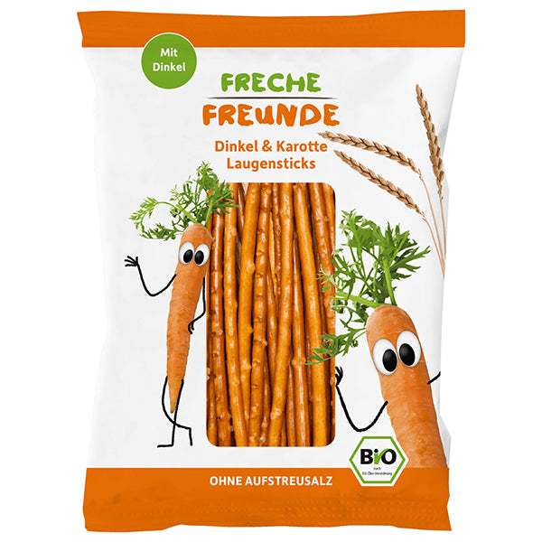 Organic Spelt & Carrot Crispy Pretzel Sticks -For Kids - 75g (Parallel Import)