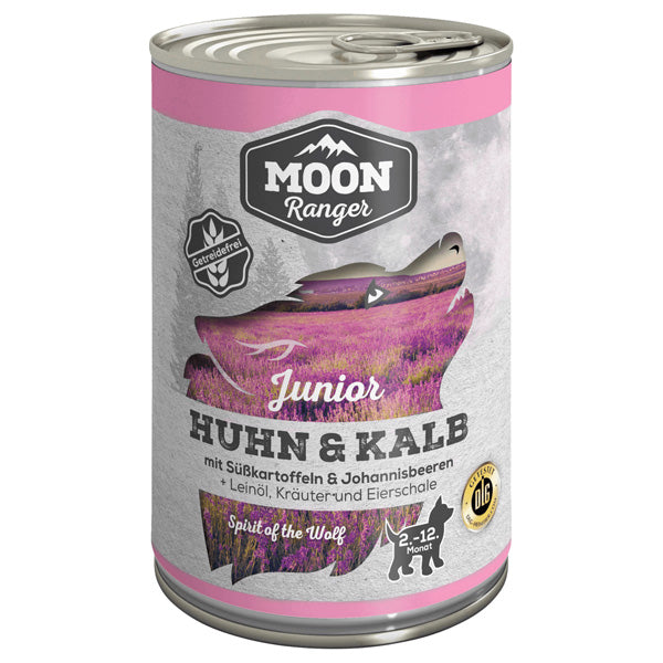 Canned Dog Food - Chicken & Veal with Sweet Potatoes & Currants (For Young Dogs) - 400g (Parallel Import)