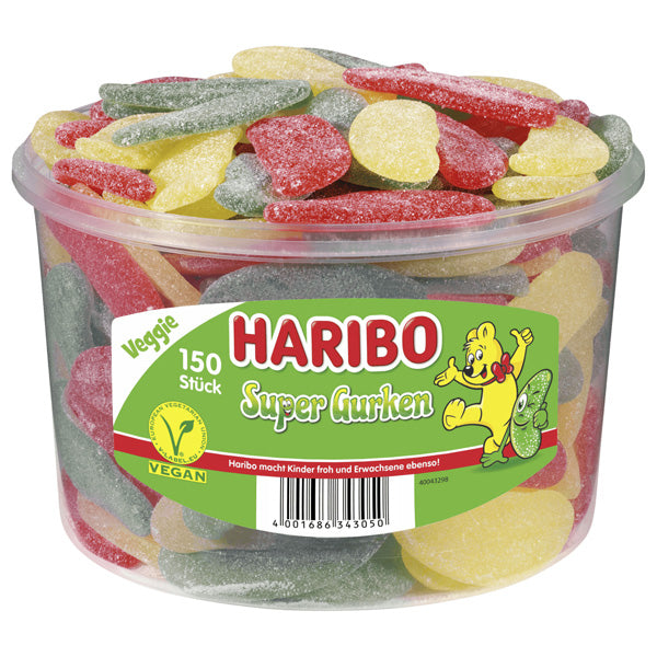 Haribo Pickles-Shaped Gummies - 150 pieces (Parallel Import)