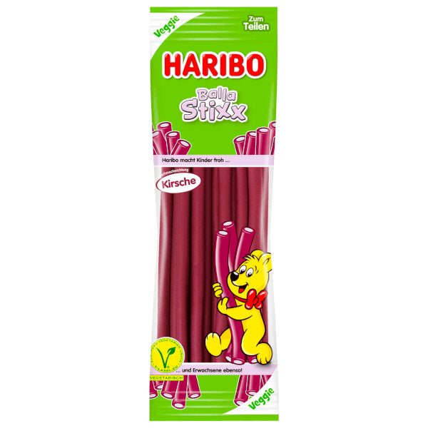 Haribo Balla Stixx Cherry Gummies Sticks - 200g (Parallel Import)