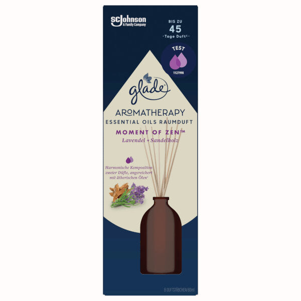 Moment of Zen Lavender & Sandalwood Glade Aromatherapy Reed Diffuser - 80ml (Parallel Import)