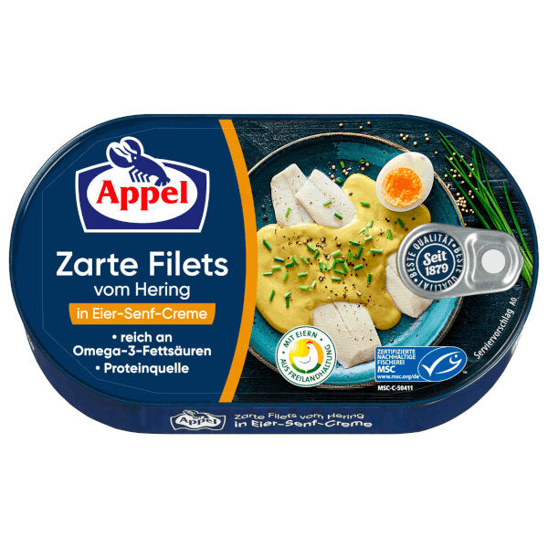 Herring Fillets with Egg Mustard Sauce - 200g (Parallel Import)