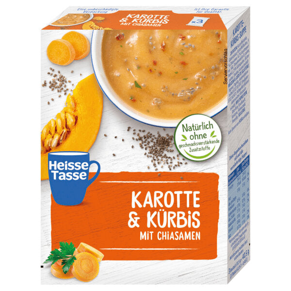 Pumpkin Carrot Instant Soup with Chia - 3x150ml (Parallel Import)