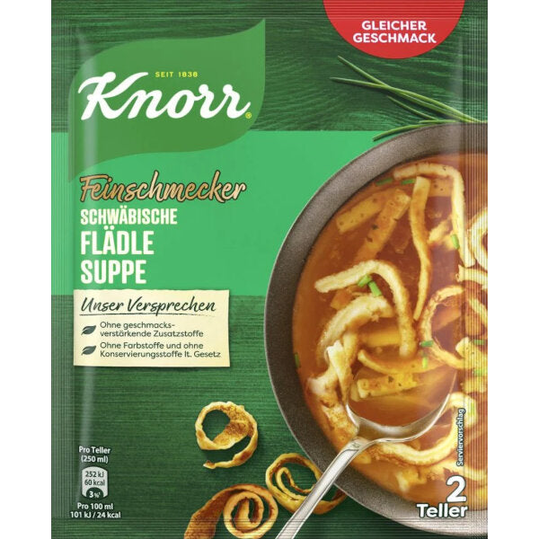 Knorr Swabian Pancake Beef Soup 2 Portions
