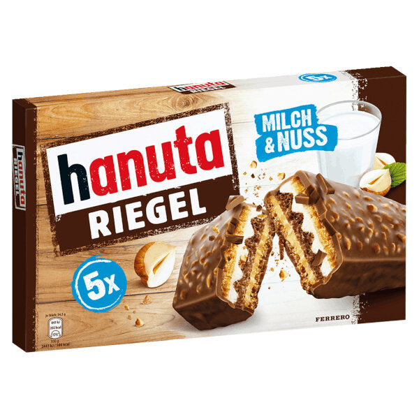 Hanuta Chocolate Bars - 5x34.5g (Parallel Import)