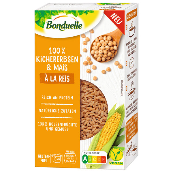 100% Vegan Chickpea & Corn Rice - 240g (Parallel Import)