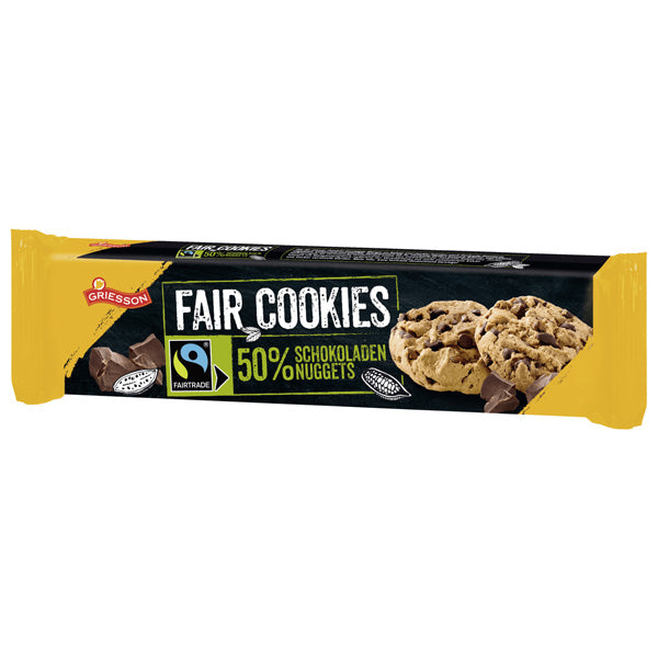 Fairtrade Chunky Chocolate Chip Cookies (50% Chocolate) - 150g (Parallel Import) (Best Before Date: 01/07/2024)
