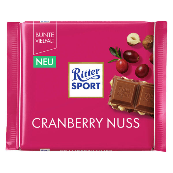 Milk Chocolate with Cranberries and Hazelnuts - 100g (Parallel Import)