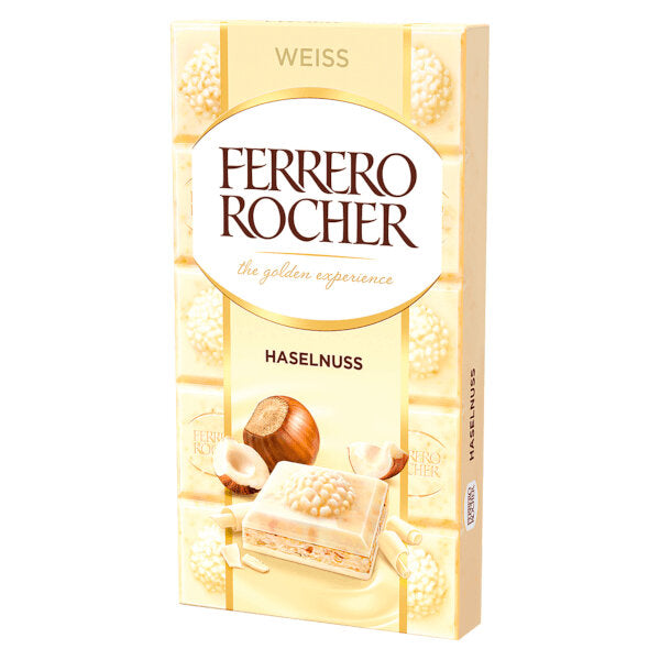 White Chocolate Bar with Hazelnut - 90g (Parallel Import) (Best Before Date: 18/05/2024)