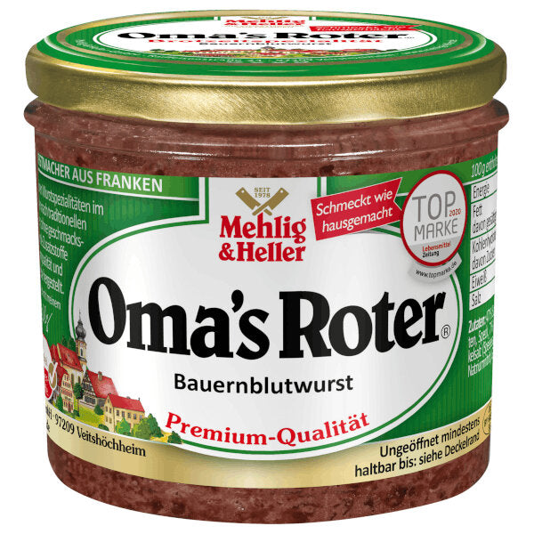 Mehlig & Heller "Oma'S Roter" Blood Sausage Spread 250G