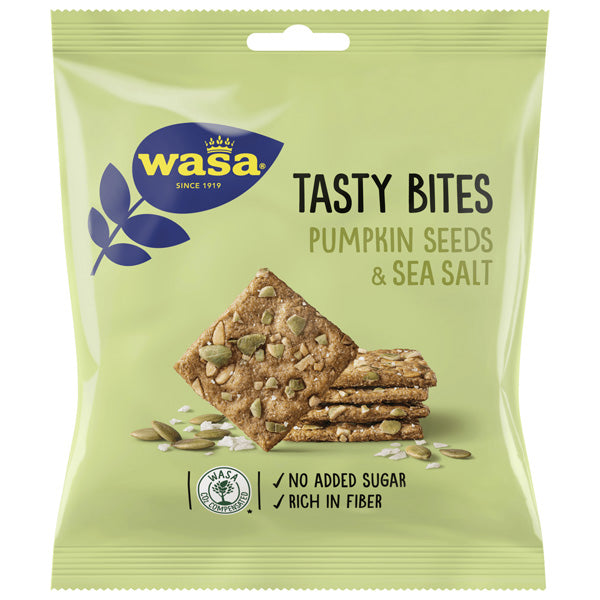 Tasty Bites Crackers (Pumpkin Seeds and Sea Salt) - 50g (Parallel Import)
