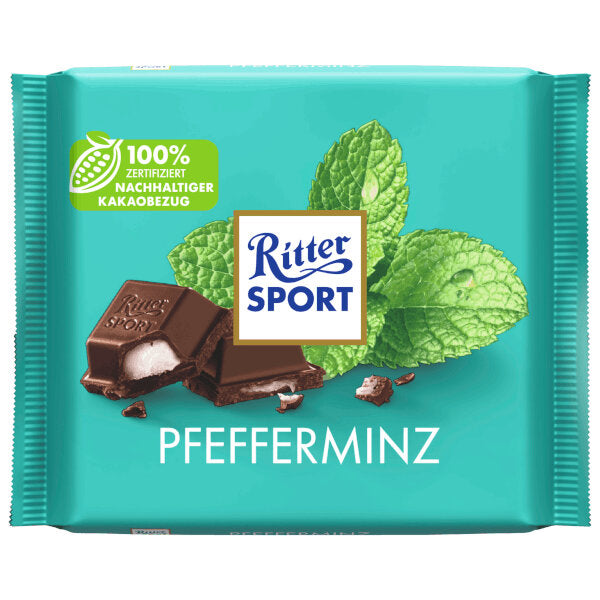 Semi Dark Chocolate with Peppermint - 100g (Parallel Import)